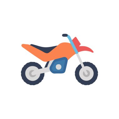 motorsiklet düz vektör simgesi