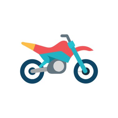 motosiklet renkli vektör simgesi