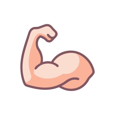 Arka planda izole edilmiş insan göğüs kası. vektör illüstrasyonu