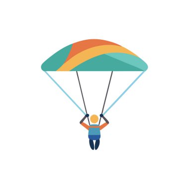 Gökyüzünde uçan paraşüt