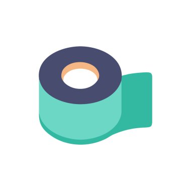 rulo kağıt bant simgesinin vektör illüstrasyonu