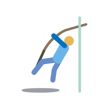 İpli bir adamın vektör çizimi