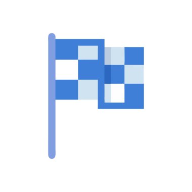 bayrak düz simge vektör çizim