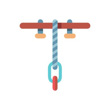 Beyaz arkaplandaki ipin vektör illüstrasyonu