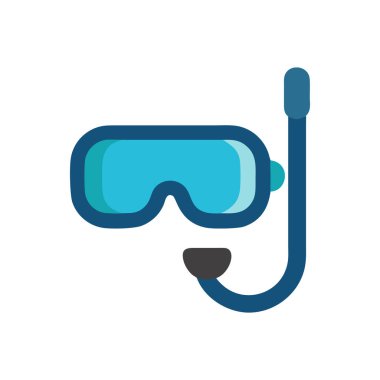 Dalış maskesi vektör illüstrasyonu