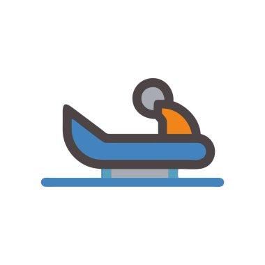 havuz vektörü düz renk simgesi