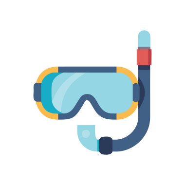 dalış maskesi düz simgesi