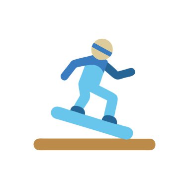 snowboarder icon vector illustration