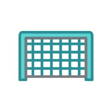 futbol hedef simgesi vektör illüstrasyonu