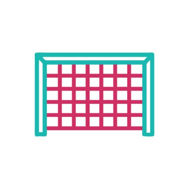 futbol alanı ikon vektör illüstrasyonu