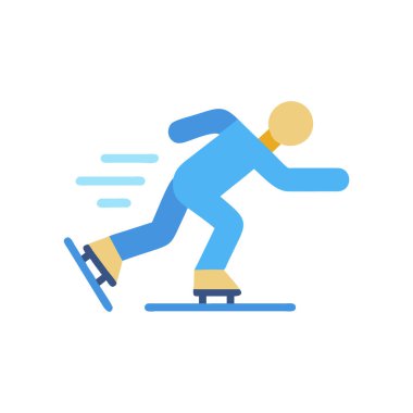 beyaz arkaplanda kayan renk vektörü simgesi