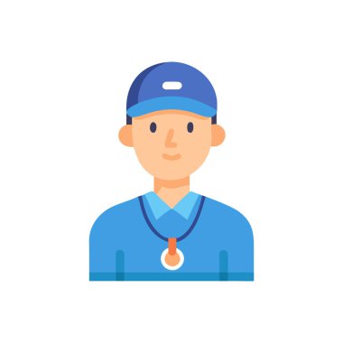 Hemşire simgesinin vektör illüstrasyonu