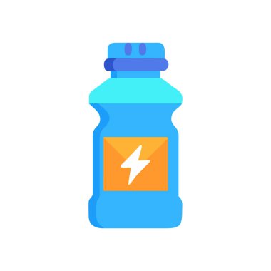 pil vektörü düz renk simgesi