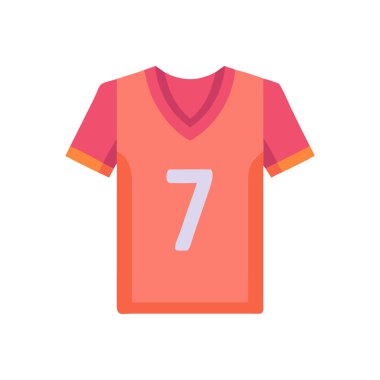 futbol forması vektör düz illüstrasyon