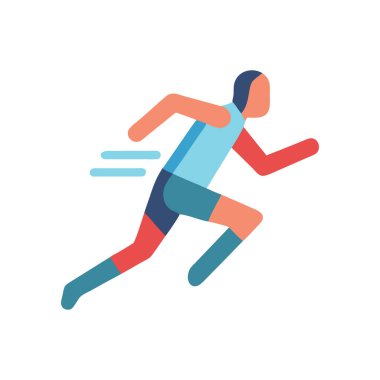 Koşan adam koşuyor.