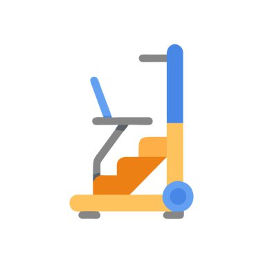 Ağ ve mobil uygulama tasarımınız için beyaz arkaplanda izole edilmiş elektrikli araba kaldırma simgesi vektörü, araba kaldırma logosu konsepti