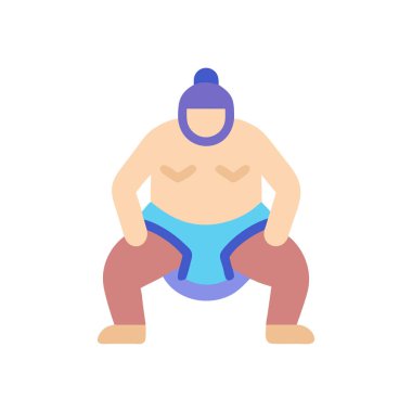 Beyaz arkaplanda düz bir yüzücü simgesi