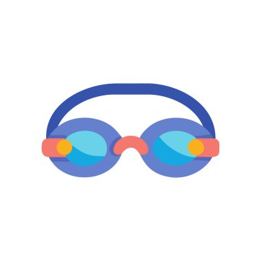 Yüzme maskesi ikonu. vektör illüstrasyonu