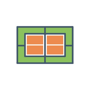 Beyaz arka plan üzerinde pencere saydam işareti izole pencere simge vektör