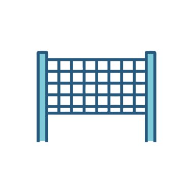 Çit vektör simgesi. izole edilmiş sınır sembolü çizimi