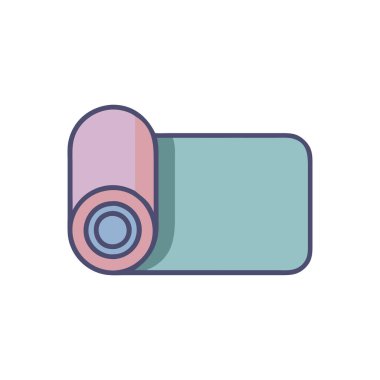 izole edilmiş renkli bant simgesi