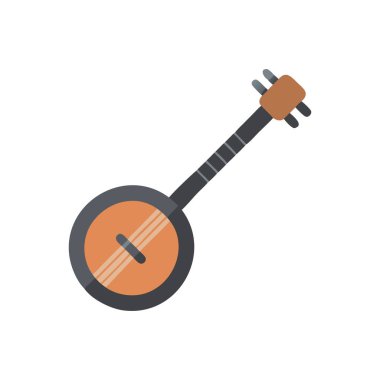 gitar müzik simge vektör çizim tasarım