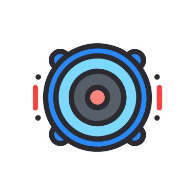 Kamera simgesi vektörü. Düz renk işareti. izole edilmiş sınır sembolü çizimi