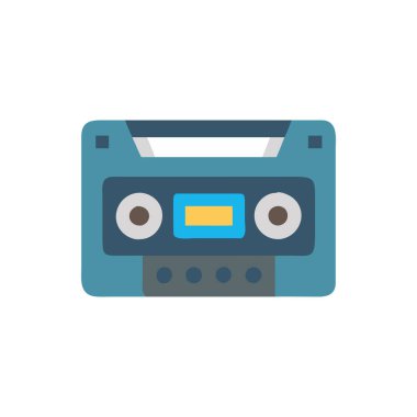 kaset beyaz arkaplanda izole edildi