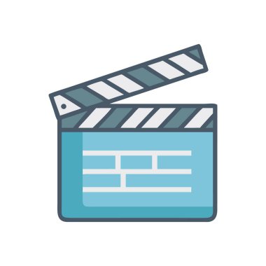 video film alkış simgesi izole edildi