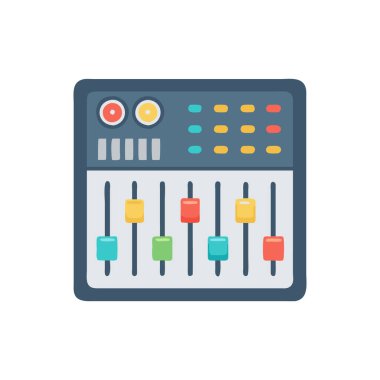 ses vektörü düz renk simgesi