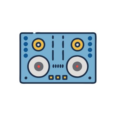 ses hoparlörü müzik simgesi beyaz arkaplanda izole edildi