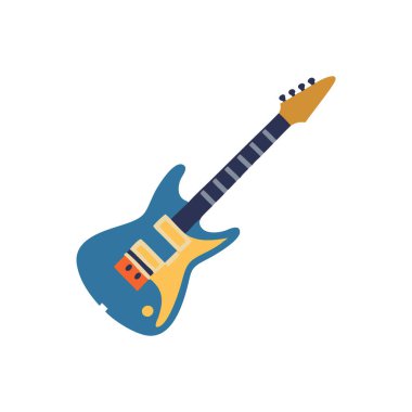 Elektro gitar simgesi, düz stil