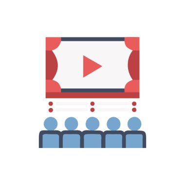 video player with speech bubble vector illustration design