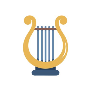 müzik enstrümanı düz vektör tasarımı.