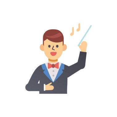 müzisyen flüt simgesi çalıyor