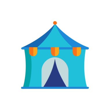 sirk çadırı izole simgesi