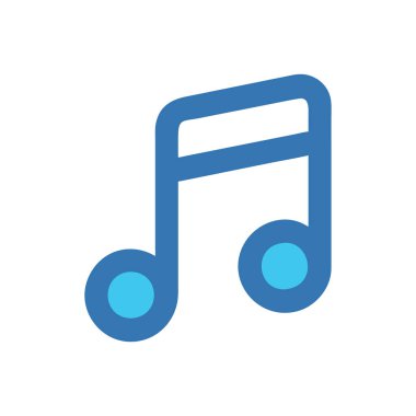 müzik nota simgesi vektör illüstrasyon tasarımı