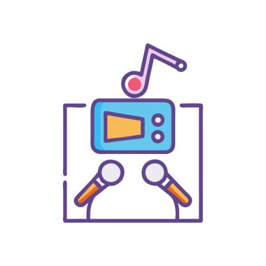 Vektör illüstrasyonu, simge ögesi arkaplanı