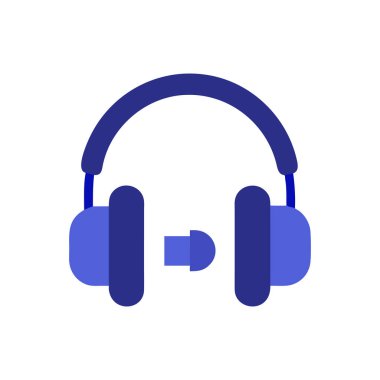 Kulaklık. Web simgesi basit illüstrasyon