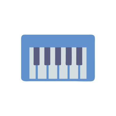 piyano simgesi vektör illüstrasyon tasarımı