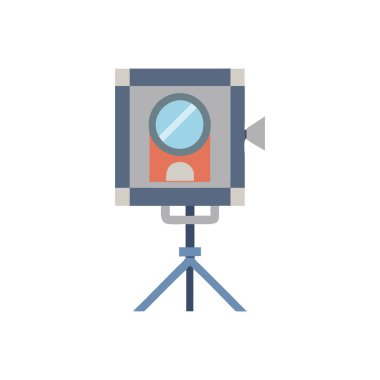 Kameranın düz vektör simgesi