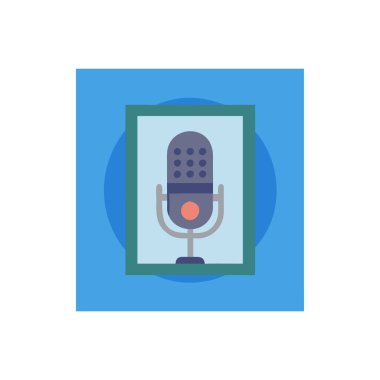 Mikrofonun vektör illüstrasyonu