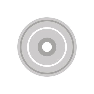 CD düz simge vektör çizim