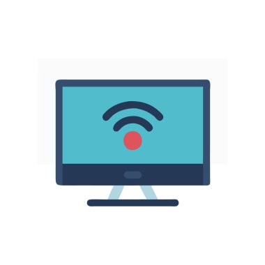 WIFI vektör düz renk simgesi