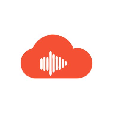 ses dalgasının vektör logosu tasarımı.