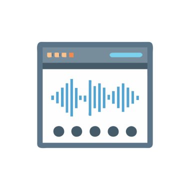 müzik ses dalgası ses simgesi