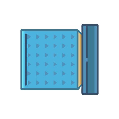 video kamera izole edilmiş ikon vektör illüstrasyon tasarımı