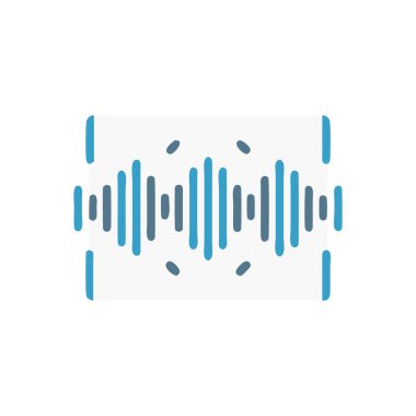 ses dalgası müzik simgesi vektör illüstrasyon tasarımı