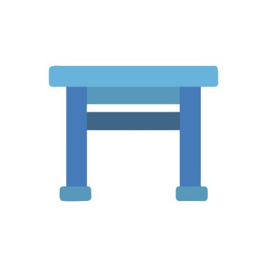 bank vektörü düz renk simgesi