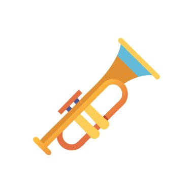 trompet enstrümanı izole edilmiş simge